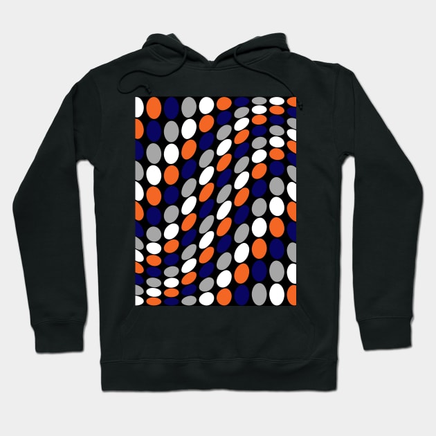 Wavy Circles Hoodie by WK Arts